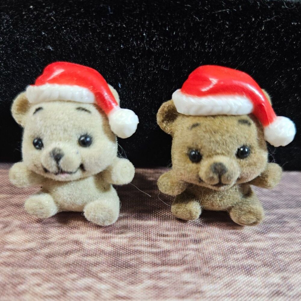 Lot of 2 Russ Christmas Bear Pins NWT